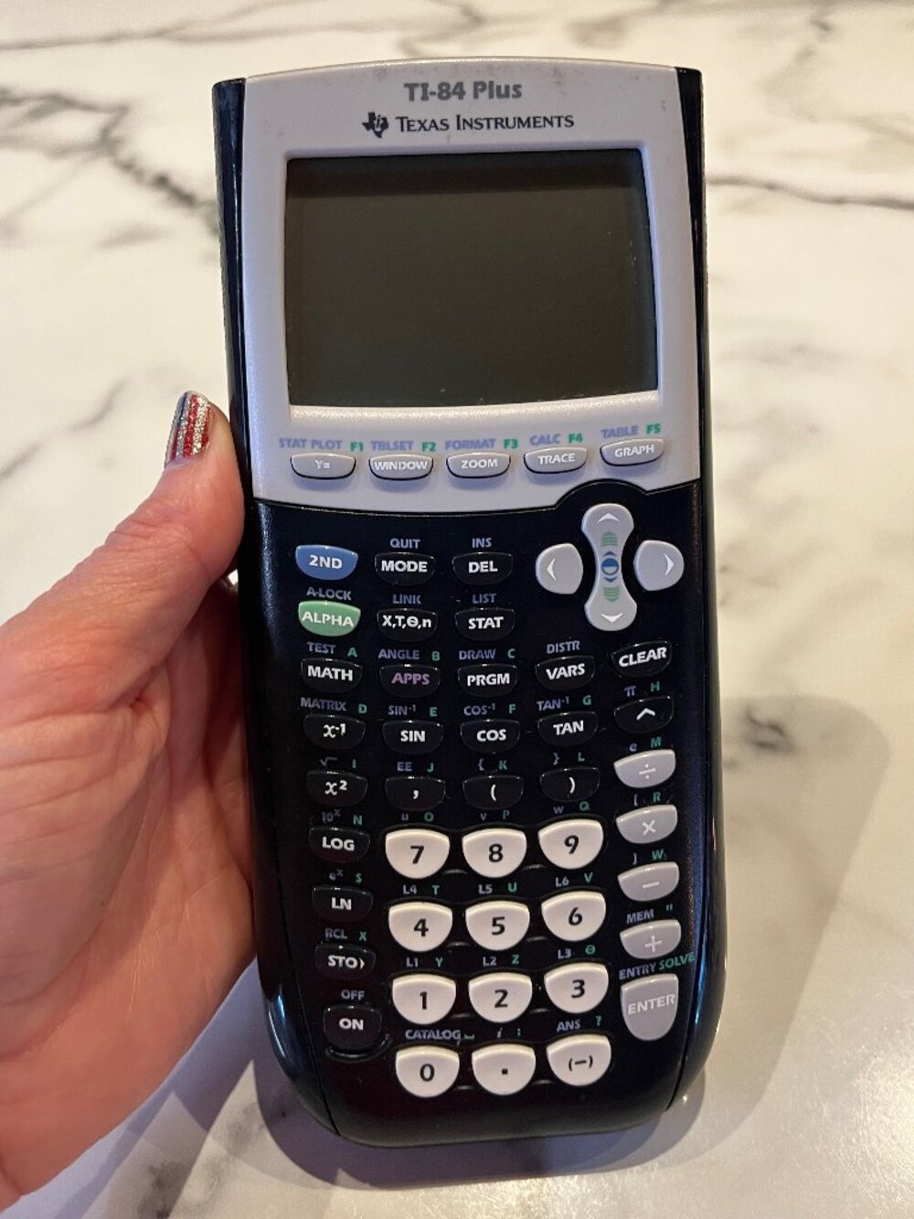 Texas Instruments TI-84 Plus Graphing Calculator with Slide Cover